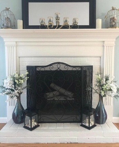 Six white birch logs - white, for